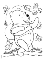 A coloring page of winnie the pooh